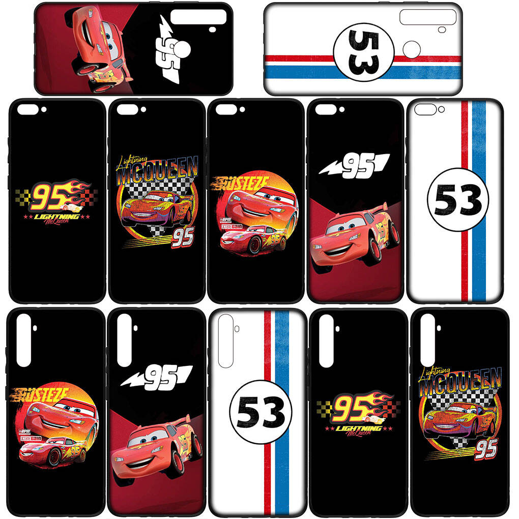 For Motorola Moto Edge 70 60 50 G54 G86 Samsung Galaxy S25 iPhone 17 16 15 Xiaomi Redmi Note 14 13 Pro Max Case Anime Cars Lightning McQueen 95 Cover