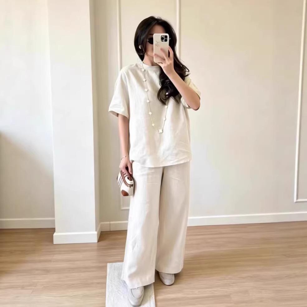 2026 summer new cross-border foreign trade Amazon independent station fashion loose shirt wide-leg trousers casual suit