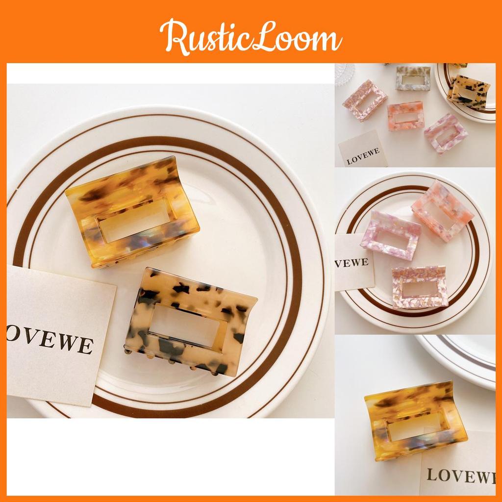 Elegant 6cm Acetate Hair Claw Clip Stylish Geometric Hair Accessory For Women