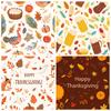 12 Autumn Harvest Festival Album Diy Base Material Paper Thanksgiving Pumpkin Maple Leaf Decorative Background Paper