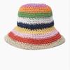 Benetton Benetton Gestreifte Rattan-Strickmütze Bccpa8531