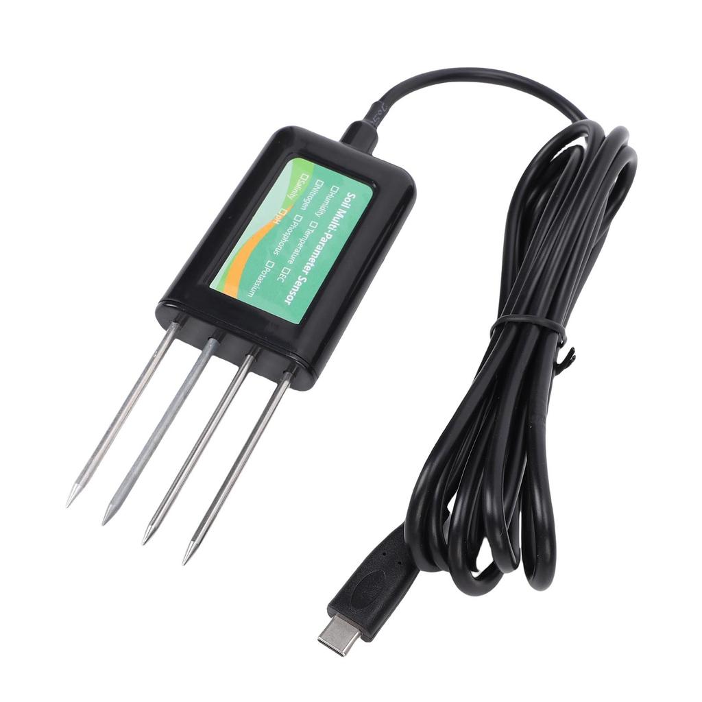   Soil NPK Sensor 8 in 1 Water Proof PH EC Temperature Humidity Detector for Garden Farm  