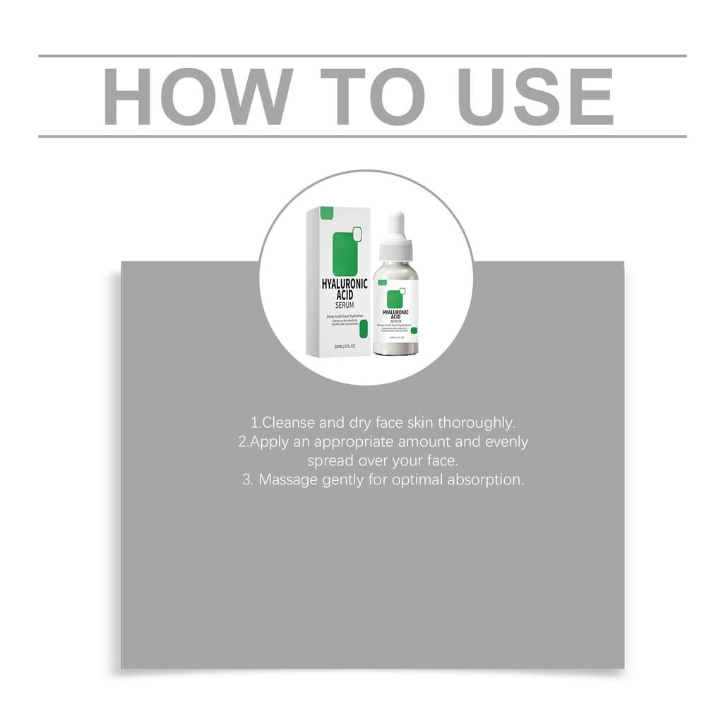 Hyaluronic acid moisturizing essence with hyaluronic acid clear and smooth dropper precise and gentle essence