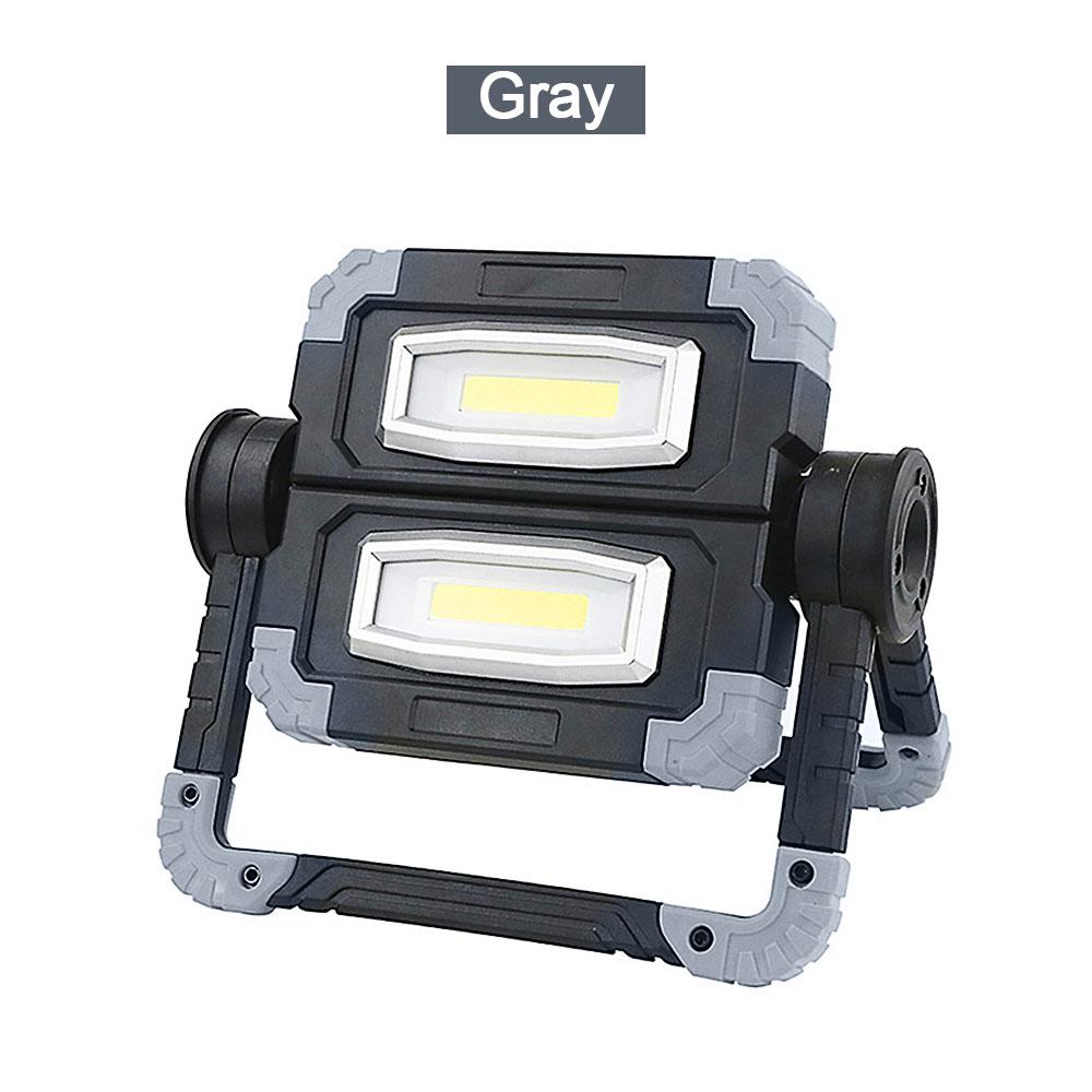 20W 2*COB Led Portable Spotlight Searchlight Folding Rotary Led Waterproof Work Light Use 4*AA Battery For Repairing Camping