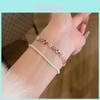 Fashion Flower Jewelry Bracelet With Cubic Zirconia For Women Gift Giving