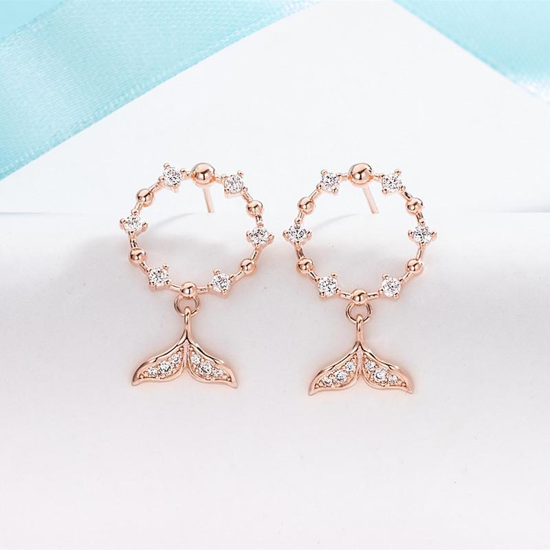 New 925 Silver Heart Stud Earrings Fashion High Quality For Women's Wedding Fine Jewelry Accessories Party Gifts