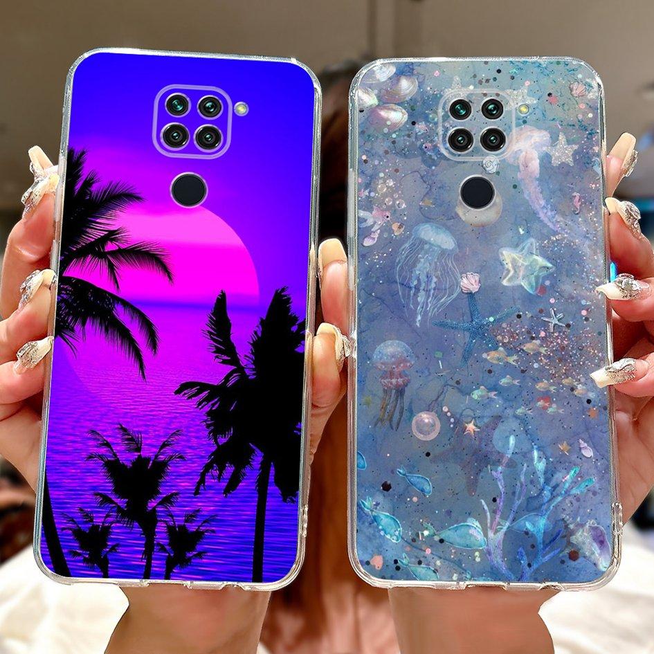 For Xiaomi Redmi Note 9 Case Redmi Note9 Cover M2003J15SC M2003J15SG Fashion Butterfly Phone Case Shockproof TPU Soft Back Cover