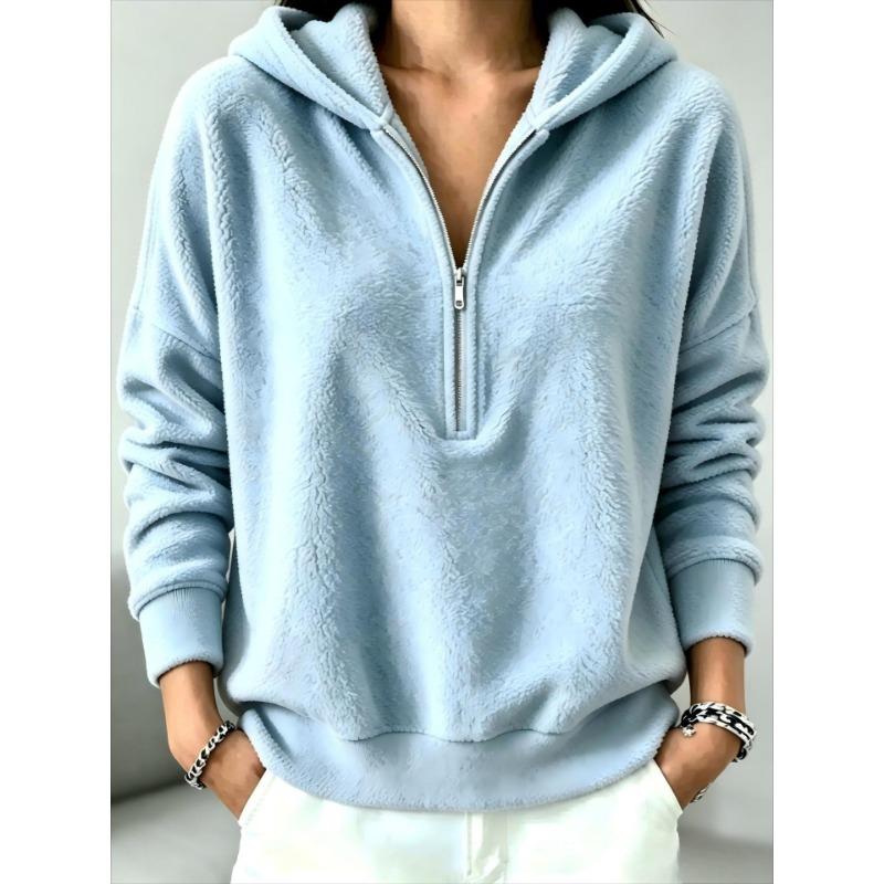 Women S Fall Winter Fleece Hooded Sweatshirt Casual