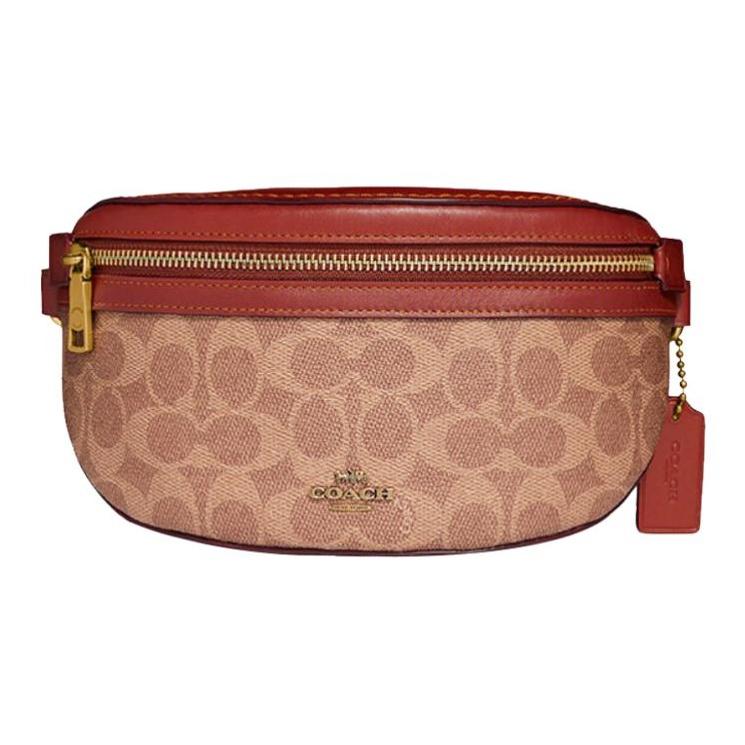 Coach Bethany 20 Monogram Zip Closure