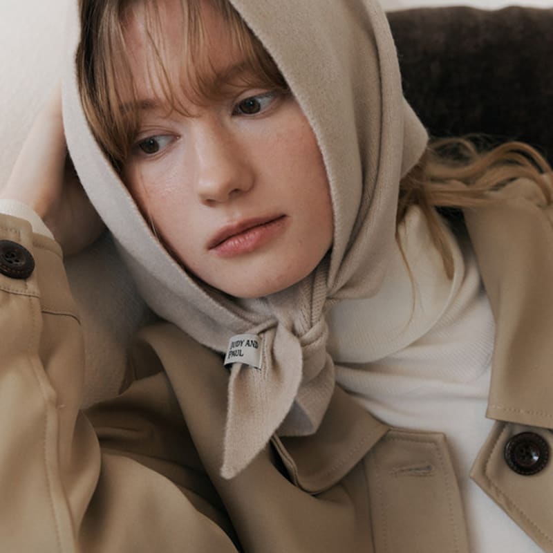 JUDY AND PAUL Earmuff Bonnet Hat Muffler (7 colors)