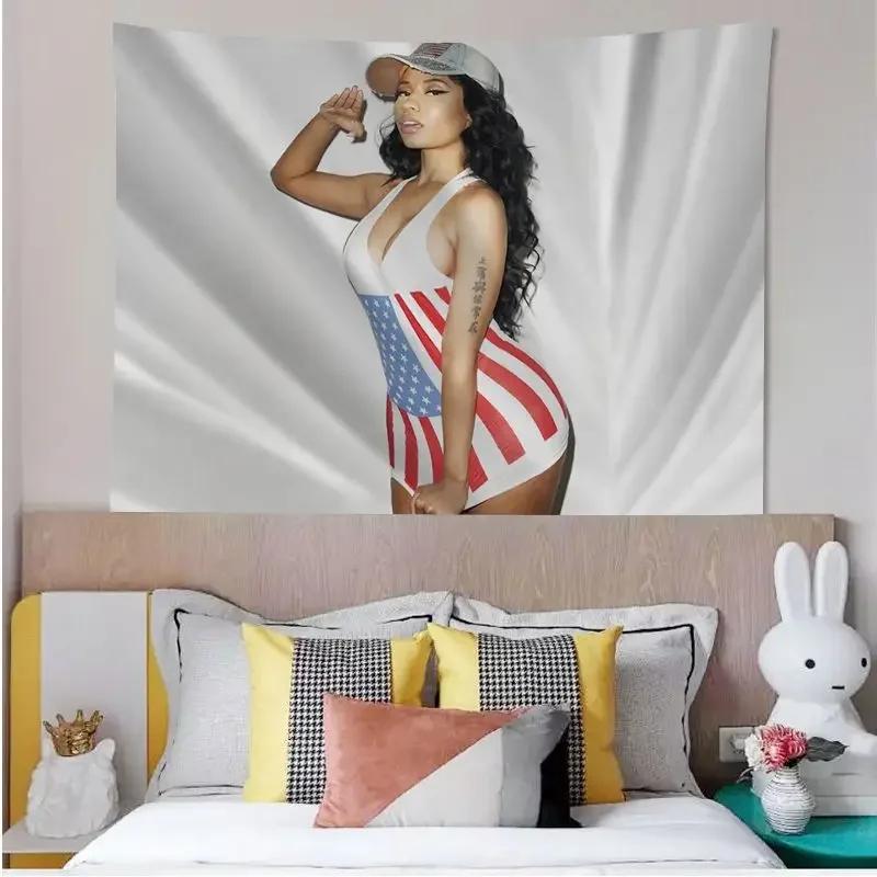 

Nicki Minaj Flag Hanging Bohemian Tapestry Cheap Hippie Wall Hanging Bohemian Wall Tapestries Mandala Wall Hanging Home Decor 74x94cm(29x37in)
