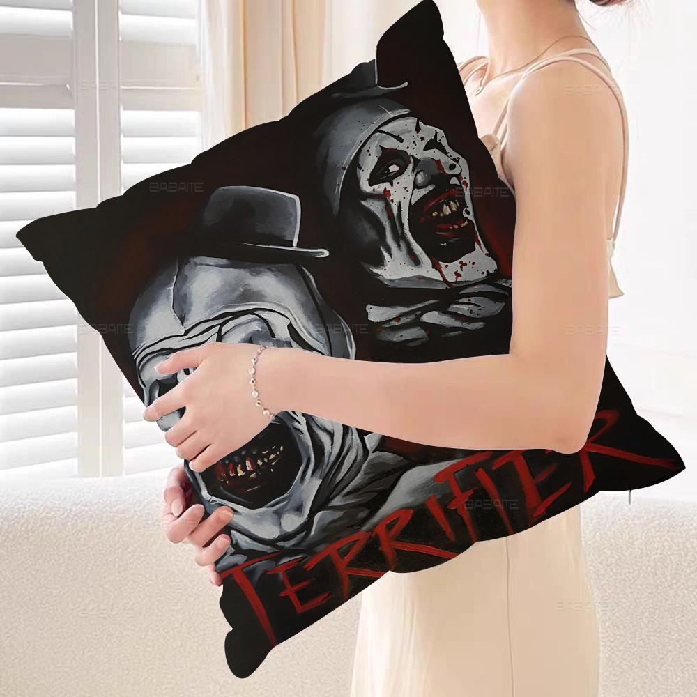 Film T-terrifier Skräckkudde Gåva Hemmakontor Dekoration Sovrum Soffa Bil Kuddfodral Fodral 45x45
