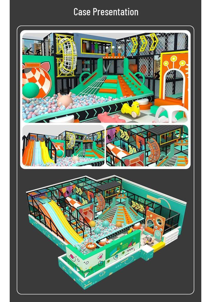 Large Indoor Naughty Castle: Parent-Child Interactive Playground with Trampoline, Slide, and Amusement Park Equipment