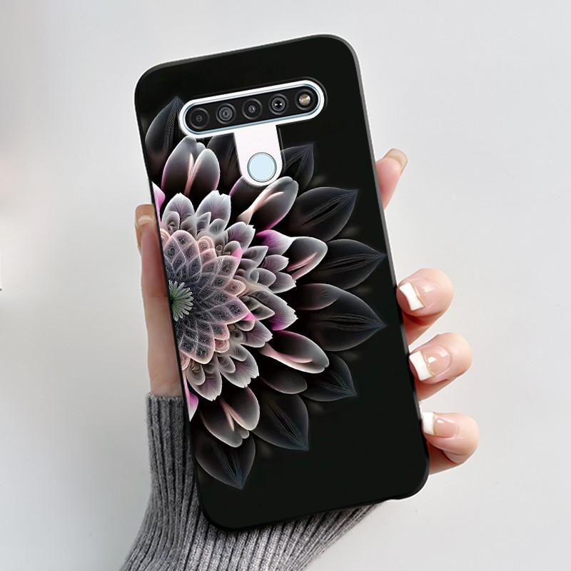 Luxury Cute Cool Boys Girls Case For LG K61 Q61 Q70 Phone Case Black Matte Soft Silicone Back Cover Protective TPU Bumper Shell