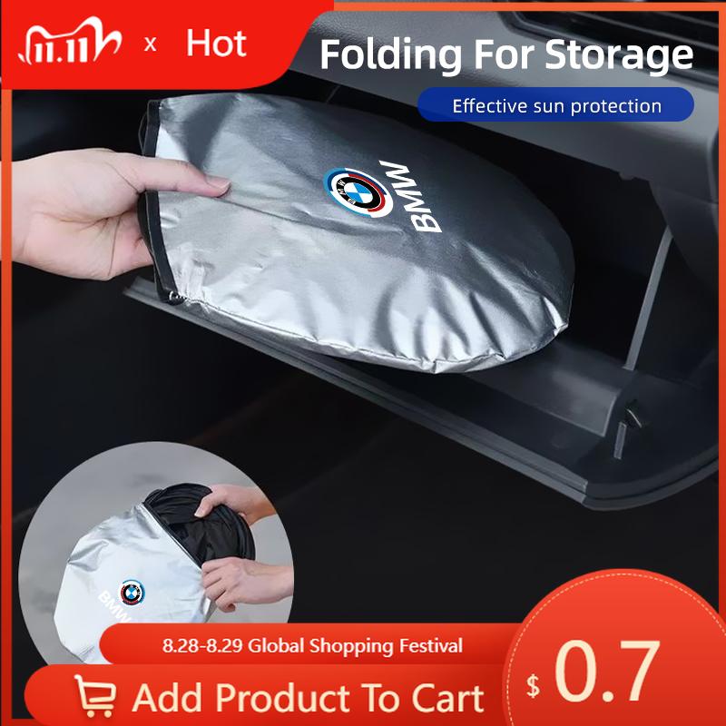 Car Sticker 2025 Hot Car Windshield Sunshade Cover Folding Sunscreen UV Protector For BMW F26 E90 E70 E87 E36 I01 F25 F01 E60 F4
