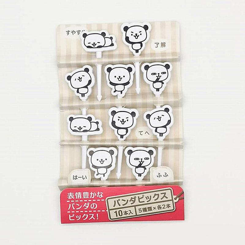 6-20pcs Animal Fruit Fork Mini Cartoon Children Snack Cake Dessert Food Fruit Pick Toothpick Bento Lunches Party Decoration