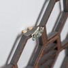 Wooden Hexagonal Jewelry Display Stand Wall-Mounted Earring Necklace Display Stand Creative No-Punching Jewelry Storage Rack