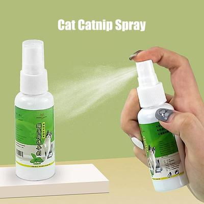 50ml Naturalny Kocimiętka Kot Spray Uspokajający Miętowy Spray Szczęśliwa Woda Kot Ziołowy Stymulator Akcesoria dla Zwierząt dla Kociąt Kotów