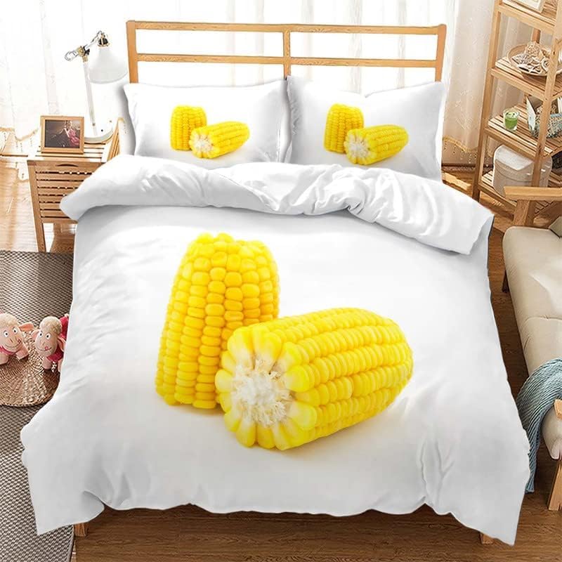 

Comforter Corn S Queen King Size Lightweight Down S Room Decor Food Harvest Theme No Comforter Comforter (quilt)-EU Single(135*200cm)3pcs