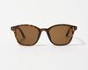 Square Frame 3 Sunglasses Brand Popular Stylish Fashion Glasses UV Protection [Flex] (Frame Demi, Lens Brown) Women's Men's