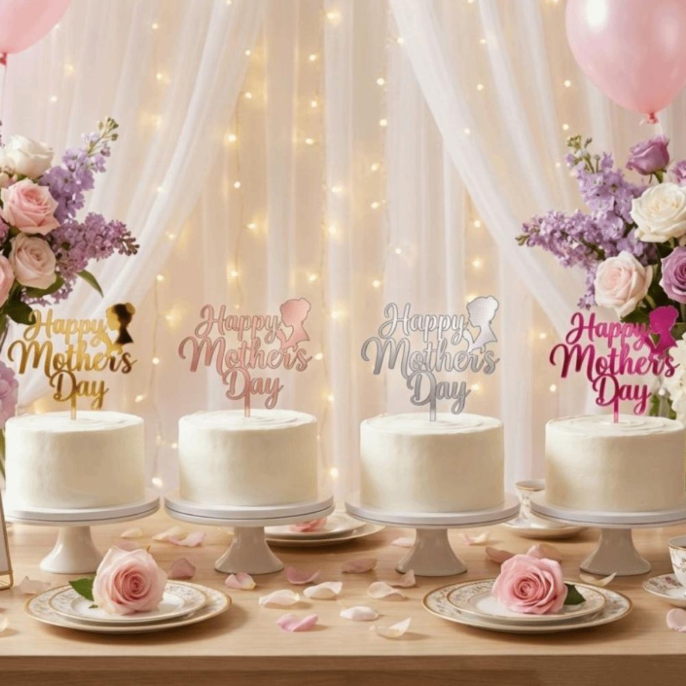 Festival Acrylic Cake Topper Handmade Cupcake Topper Party Supplies Dessert Topper Baking Supplies