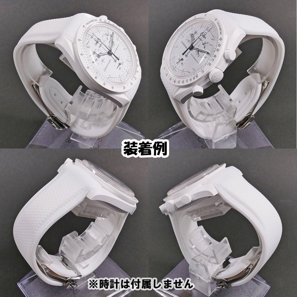 Swatch X OMEGA Rubber Strap with D-Buckle (White/White Snoopy)