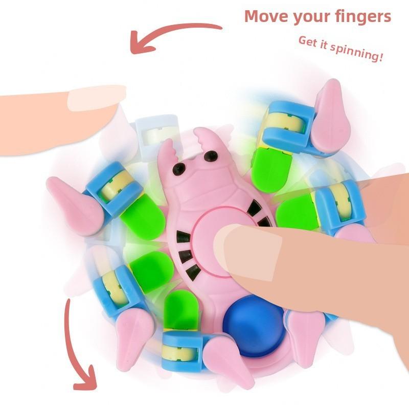 Kids Spider Plastic Spinner For Sensory Stimulation And Stress Management
