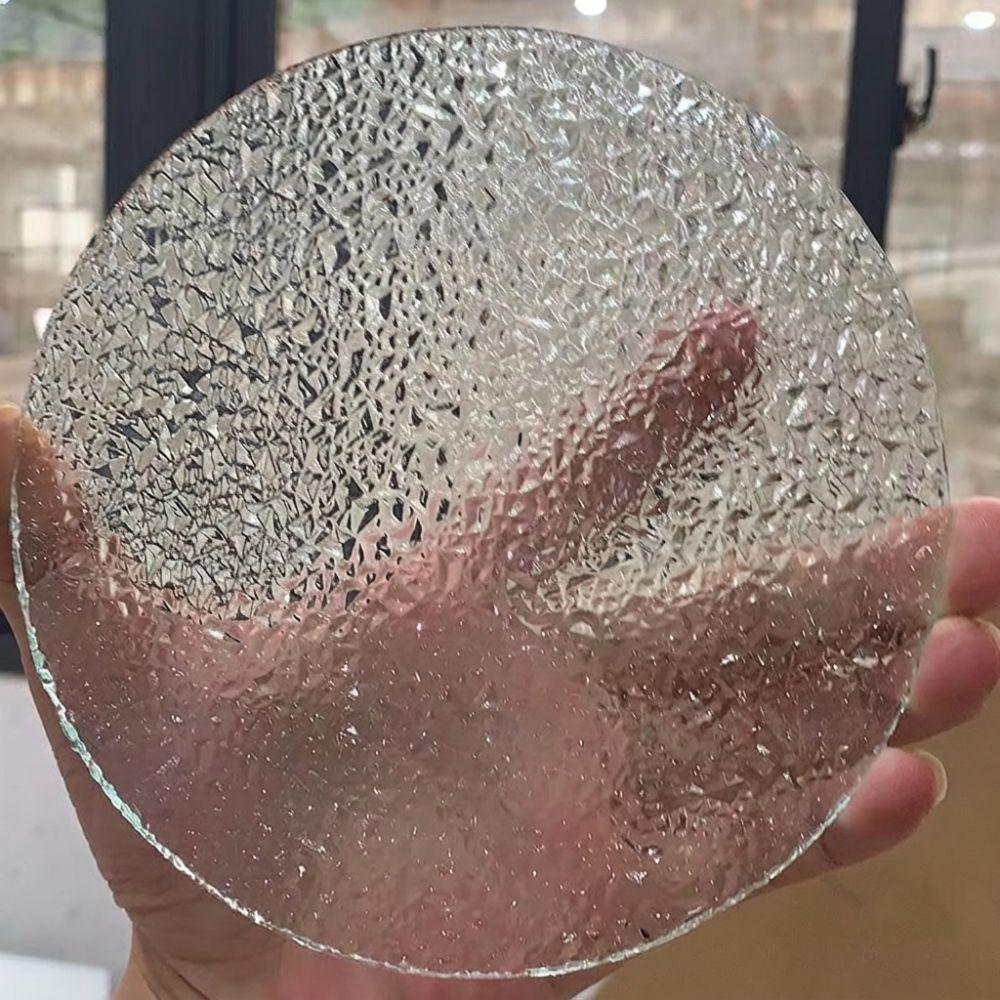 Ronde Lege Lichtvangende Zonenvanger Gehamerd Glasoppervlak Glazen Hangdecoratie Raamdecoratie