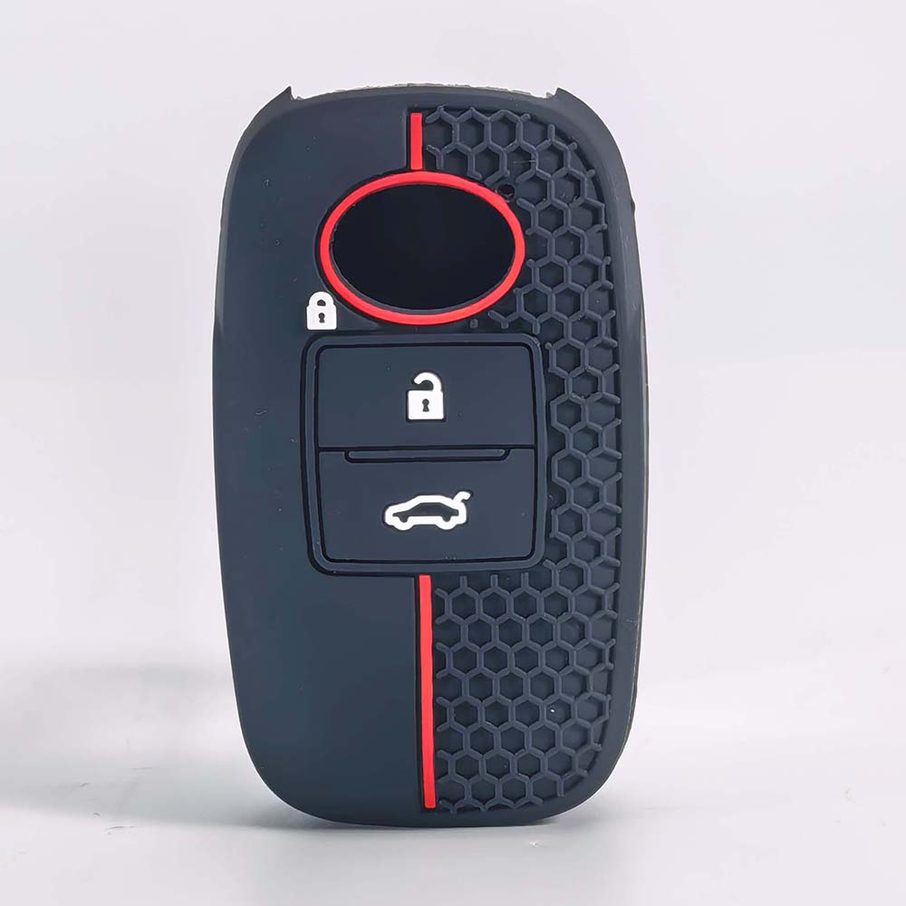 Silicone Car Key Cover Case Shell for Toyota RAIZE for Daihatsu Rocky 4 Buttons Key Cover Case Car Accessories чёрный