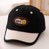 Children's Oval Fabric Label NICE Smiling Face Combination Patch Baseball Cap - Casual Contrast - Suitable for Baby Stroll