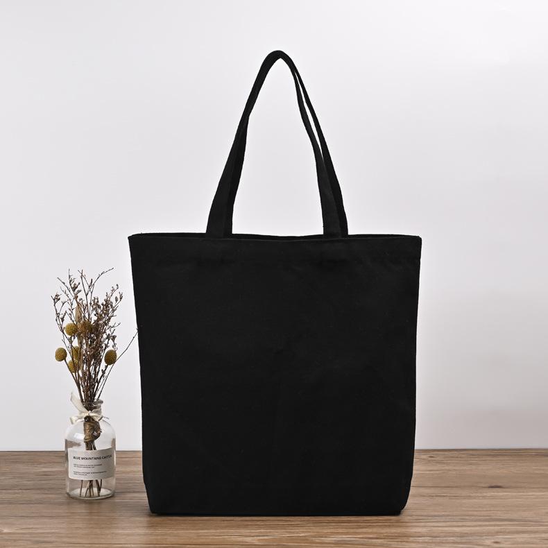 Spot Blank Canvas Tote Bag - Solid Color Cotton Bag for Fashion, Promotions, and Gifts with Custom Logo Printing