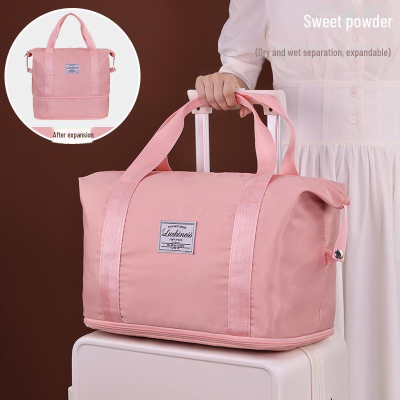 Geantă de călătorie din pânză Oxford de mare capacitate, cu separare între umed și uscat, pentru sport și fitness