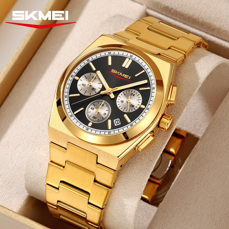 Men's Watches Waterproof Luminous Stainless Steel Quartz Business Luxury Calendar Watches for Men Reloj Hommes