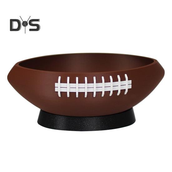 

Футбольная миска для закусок, креативная форма, большая емкость, многоразовая, легко моется, коробка для хранения футбольных принадлежностей для вечеринок A