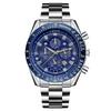 Round Steel Belt Quartz Watch European Men'S Watch Luminous Calendar Watch Men'S