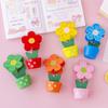 Crafts Messege Stander Photo Card Holder Flower Note Holder Potted Photo Folder Desk Memo Holder