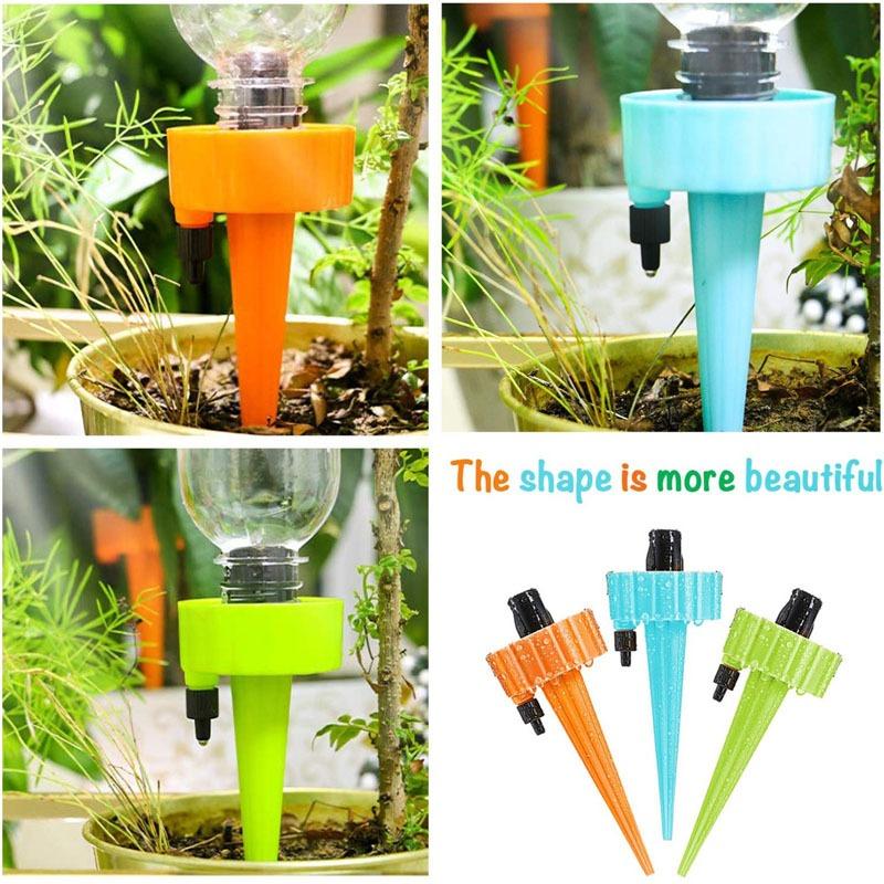 6/12pcs Self Watering Spikes for Plants Self Watering Planter Insert with Adjustable Drip Valve,Auto Plant Watering Devices
