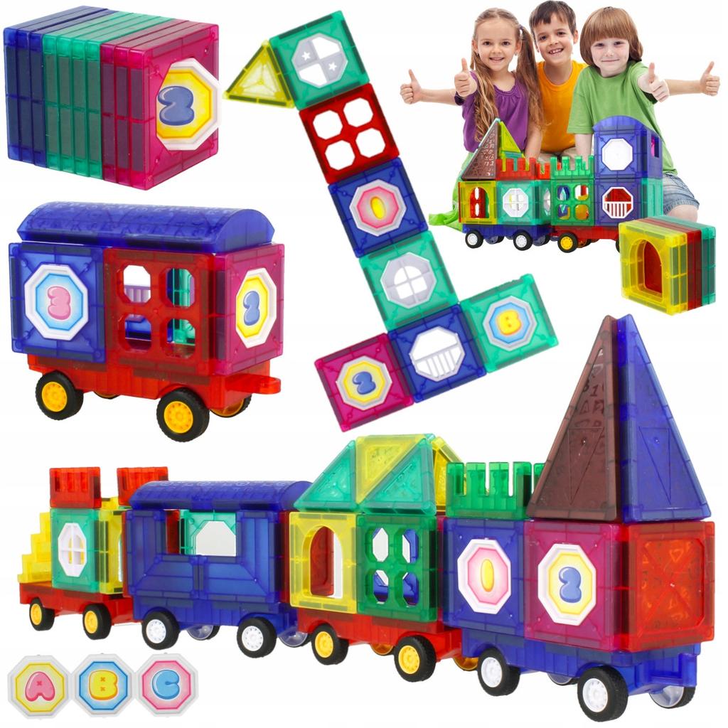 [PACK] Magnetic Blocks 72 pcs Car House U858
