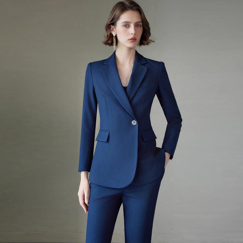 Aishangchen Women's Professional Autumn/Winter Suit Set: Elegant Business Formal Workwear with Trousers