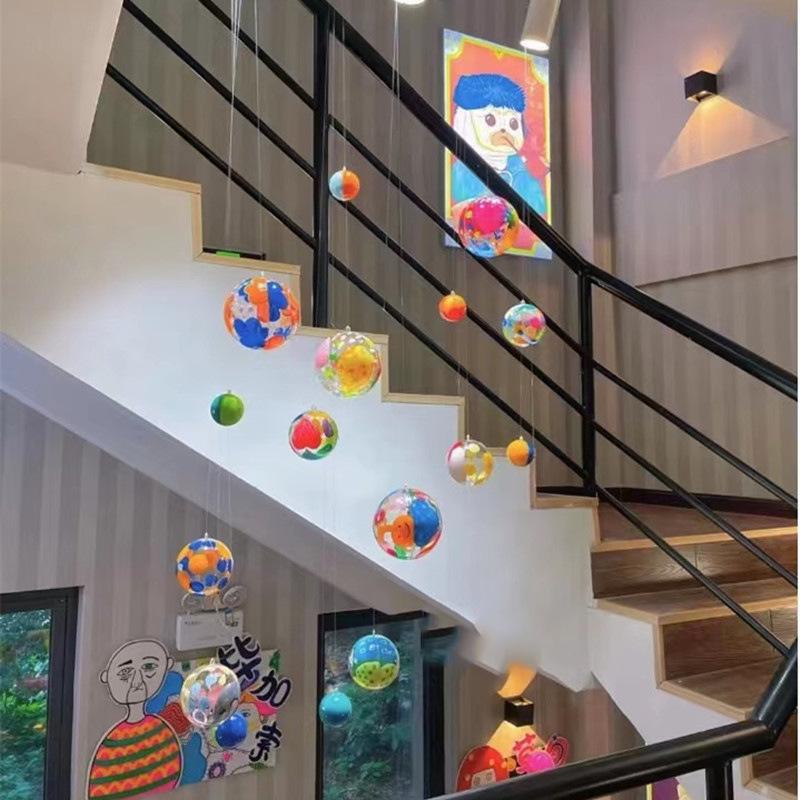 Kindergarten Art Area Graffiti Crystal Ball Decorations