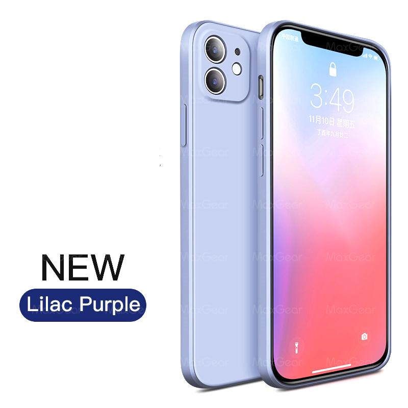 New   Square Liquid Silicone Soft Case For iPhone 11 Pro X XR XS Max 7 8 6 6s Plus SE 2  12 Mini Phone Cover
