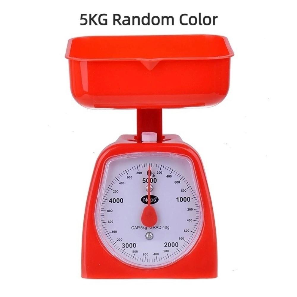 

New 1KG 2KG 3KG 5KG Mini Kitchen Scale with Pan Plastic Food Weighing Scale Educational Learning Aids Balance Precision