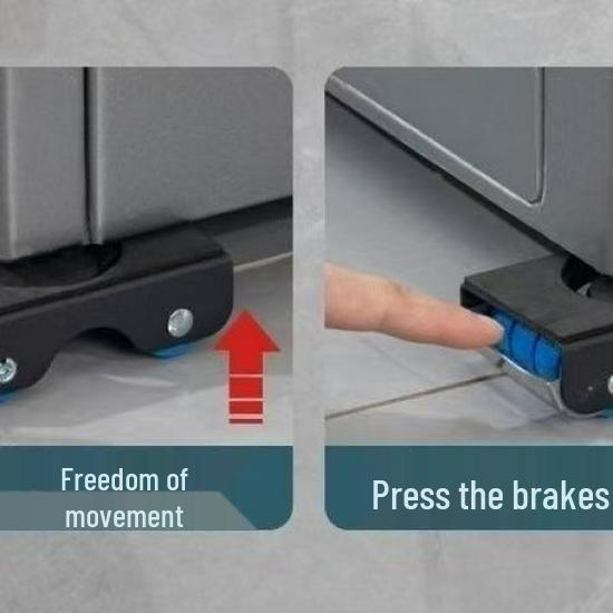 Heavy-Duty Mobile Appliance Stand with Casters