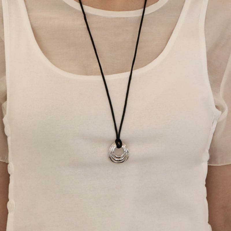 

VINOOM square stripe necklace OS