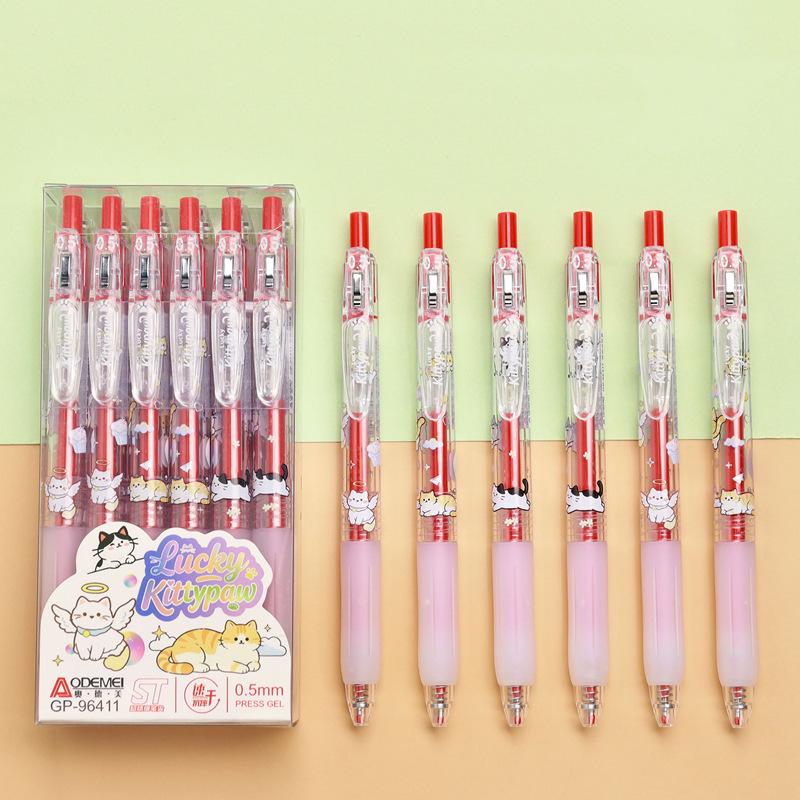 0.5mm Black Gel Pen for Students & Professionals: Click-Action, Water-Based Writing Tool