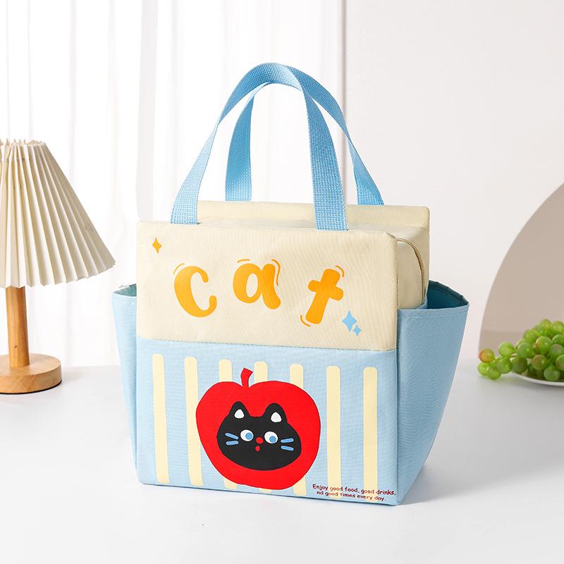 Insulated Large-Capacity Oxford Cloth Lunch Bag for Students