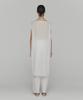 Amomento Sheer Drawstring Dress_White