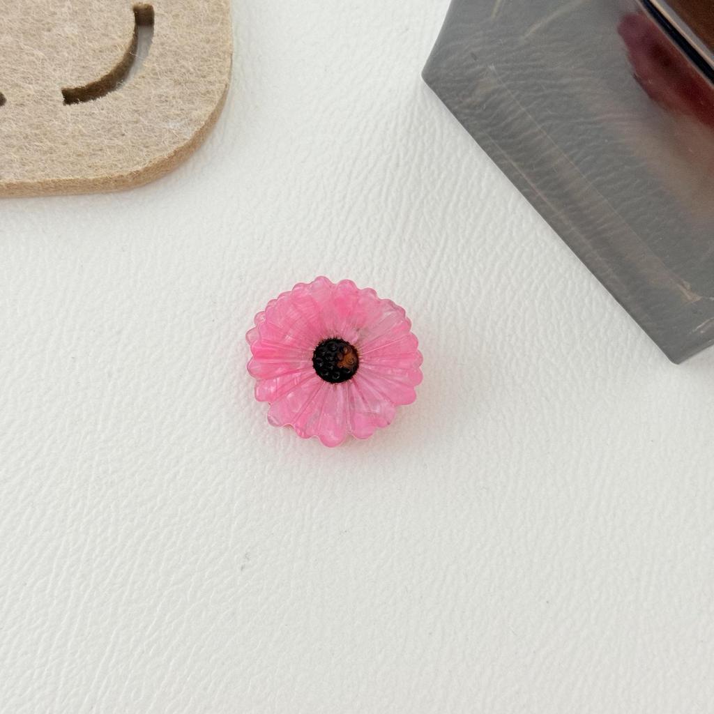 Charming Sunflower Mini Hair Clips - 2.9cm Cute Flower Side Clips
