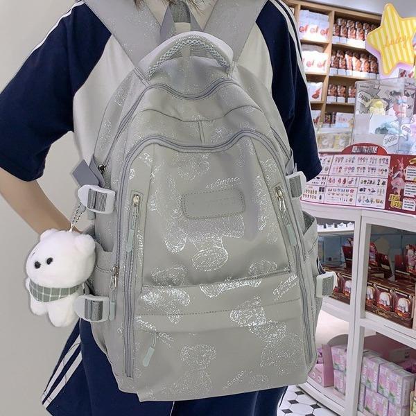 High Value, Small and Fresh Backpack, Girls' Lightweight and Large Capacity, Junior and High School Students' Schoolbags, Trendy and Cool Casual 
