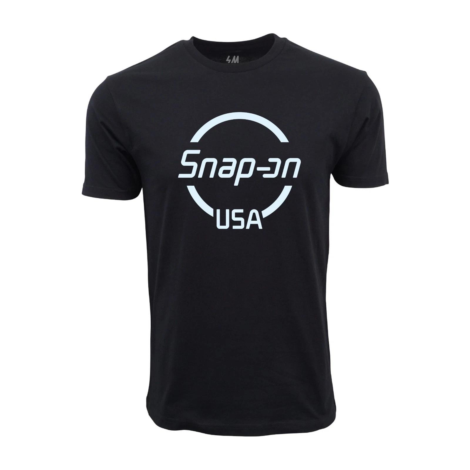 Unisex Adult Casual Graphic SNAP ON USA GRAPHIC T SHIRT T-Shirt L